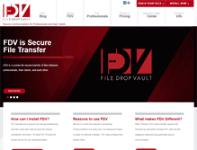 Tablet Screenshot of filedropvault.com